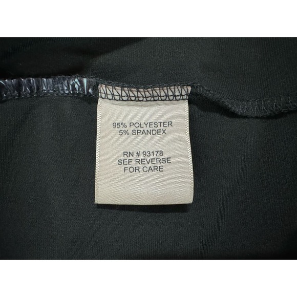 PHILOSOPHY Black Button-Up 3/4 Sleeve Tie-Front Jersey Dress Size Small - Picture 5 of 6